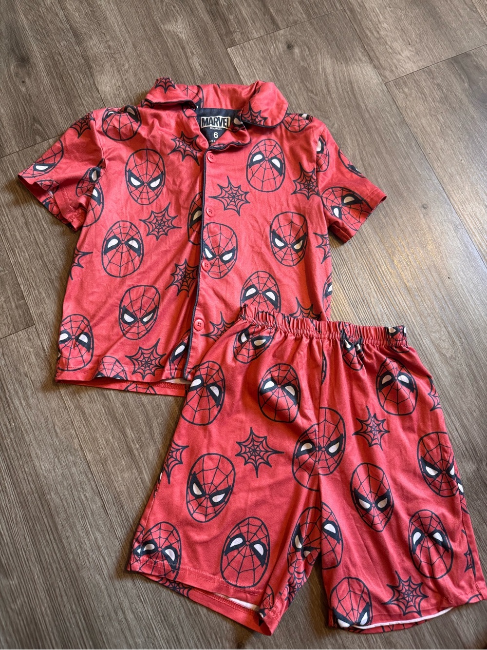 Marvel Red Spider-Man Short Pajama Set